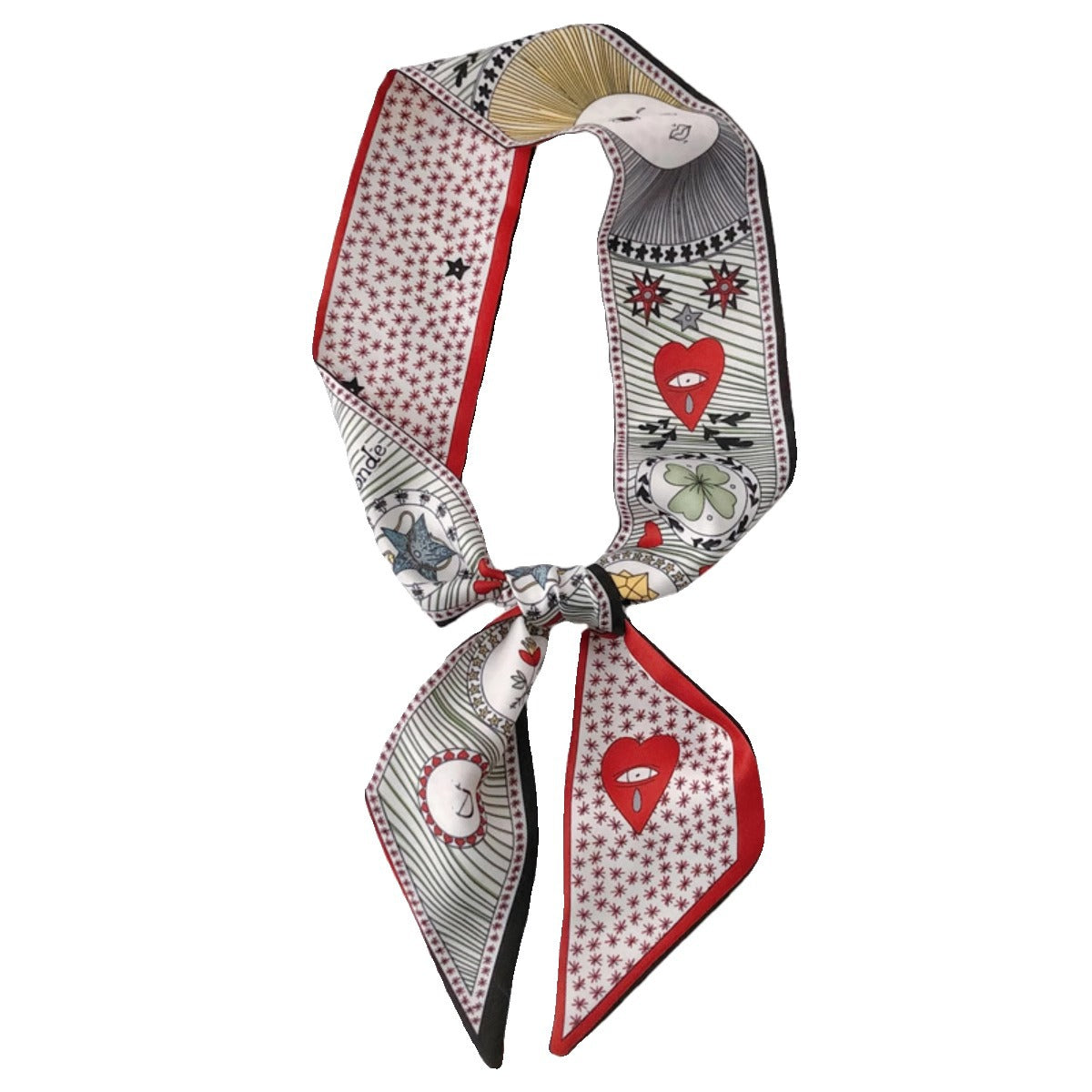 Vintage silk scarf showcasing unique designs - Image 7