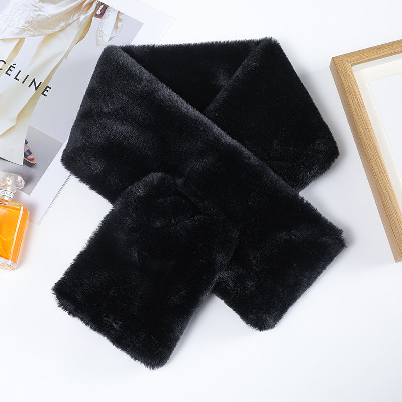 Cozy Multi-Color Faux Fur Scarf Image 5