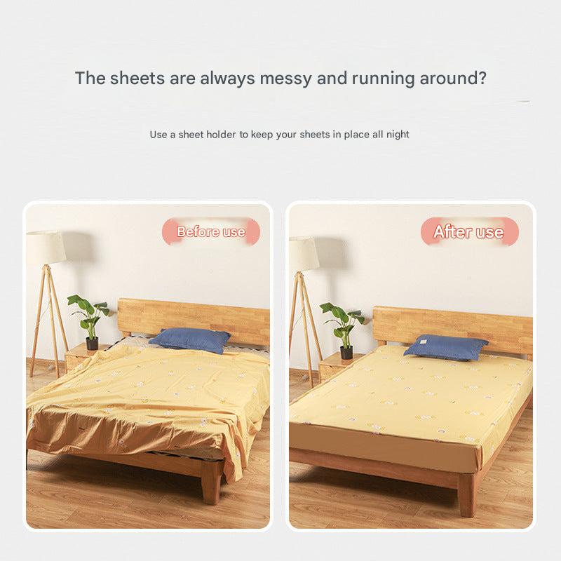Non-slip bed sheet fastener transparent clip image