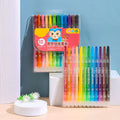 Rotating crayon long stick 12 colors (Pack of 2)