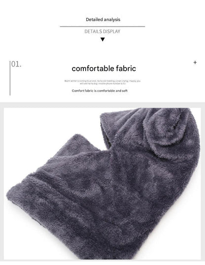 Men's warm beanie hat with ear protection