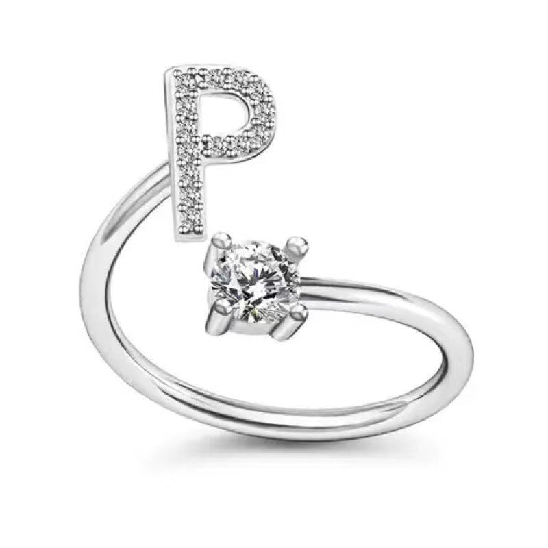 Adjustable Alphabet Ring J