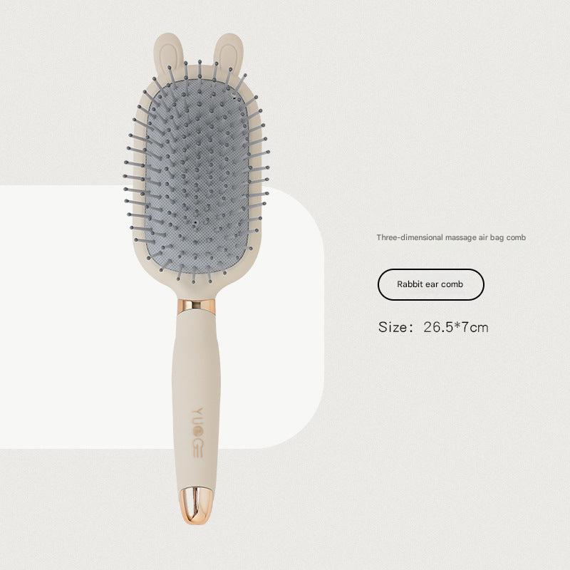 Close up of anti-static hair brush