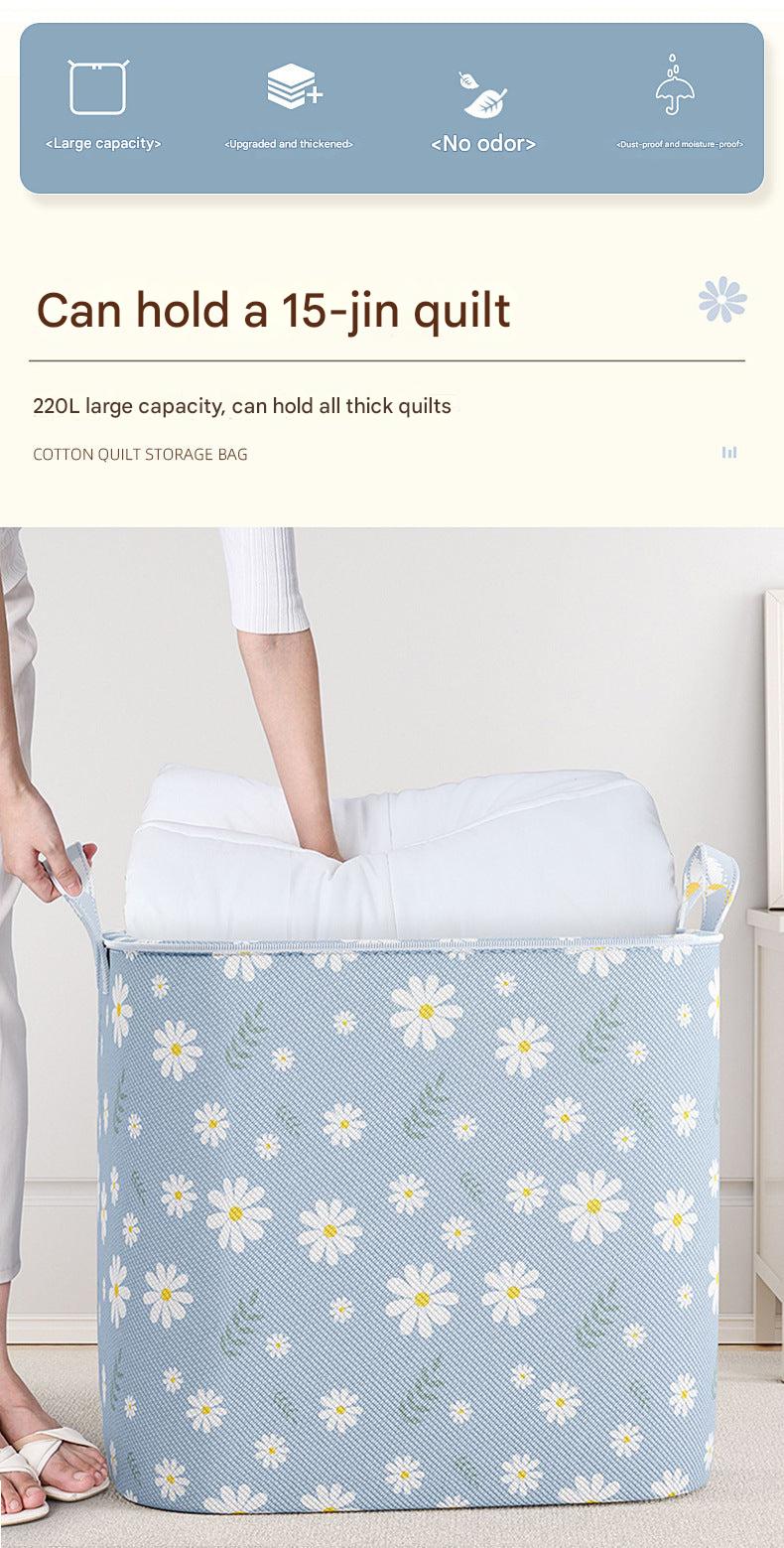 Large storage bag for clothing and bedding