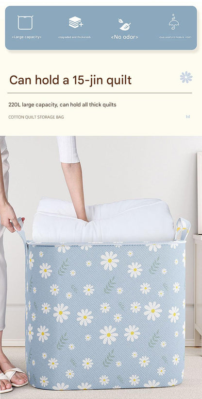 Large storage bag for clothing and bedding
