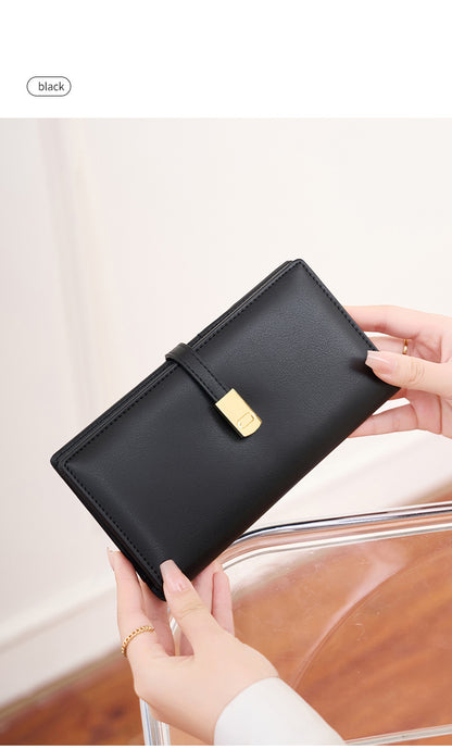 RFID-blocking women's wallet in black