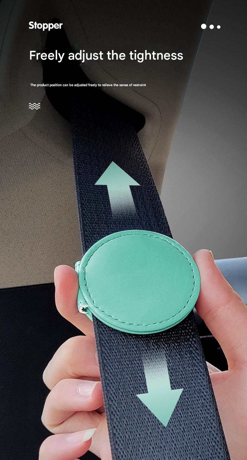 adjustable car seat belt clip black