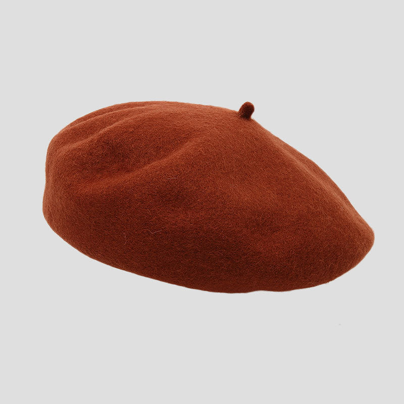 baby blue wool beret for winter fashion