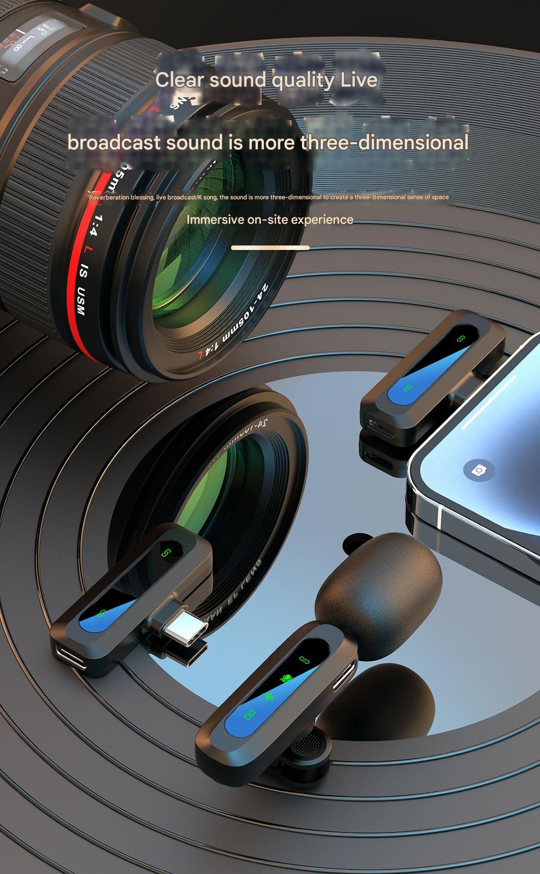 Wireless clip-on microphone image 1