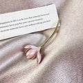 Pink Elegant Lotus Flower Brooch