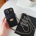 Big Eyes-Small Camellia Wallet-Black