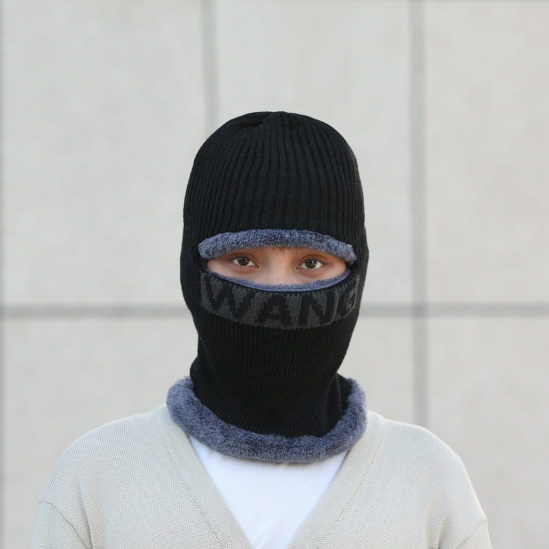 Men's winter beanie hat in dark gray