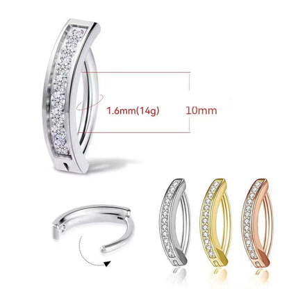 Elegant gold navel ring design - image 3