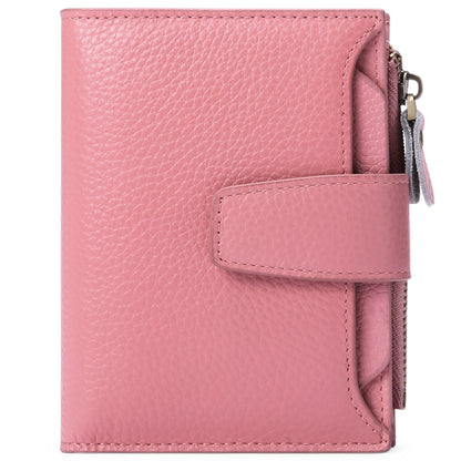 Stylish genuine leather wallet in light green