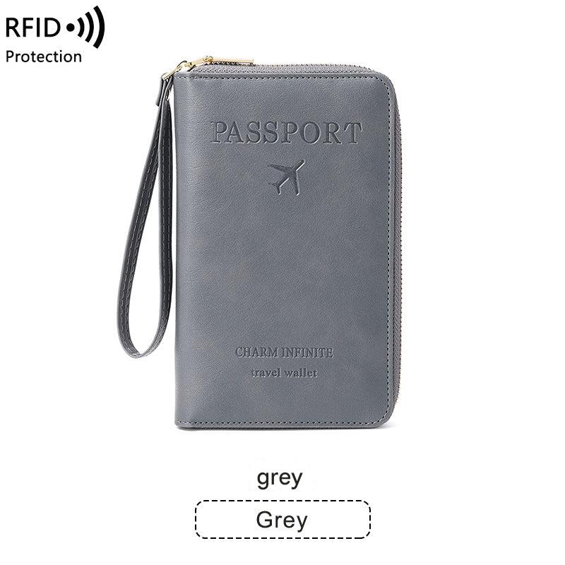 Passport organizer in black