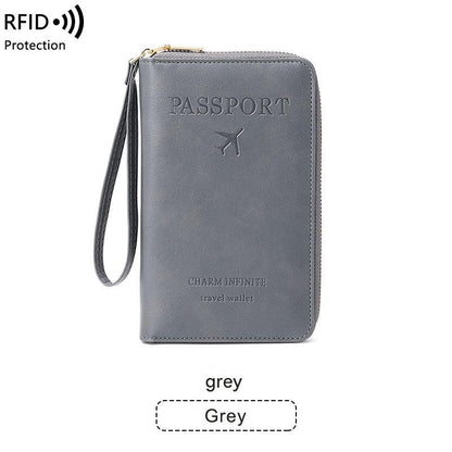 Passport organizer in black