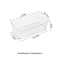 Transparent Small Long Box M (Pack of 2)