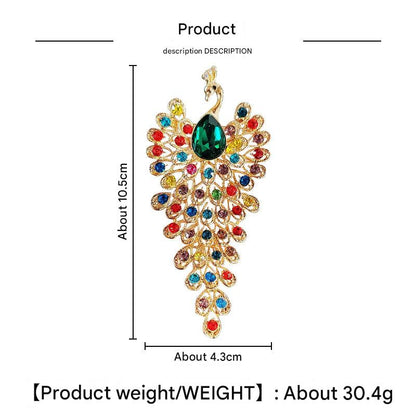 colorful rhinestone brooch for clothing