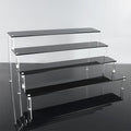 Short four-tier, 30*8 cm, black (Pack of 1)