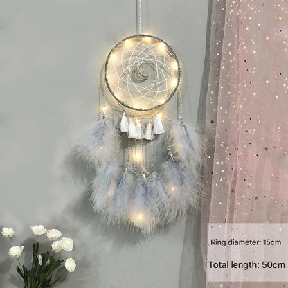 Homemade dream catcher wall art