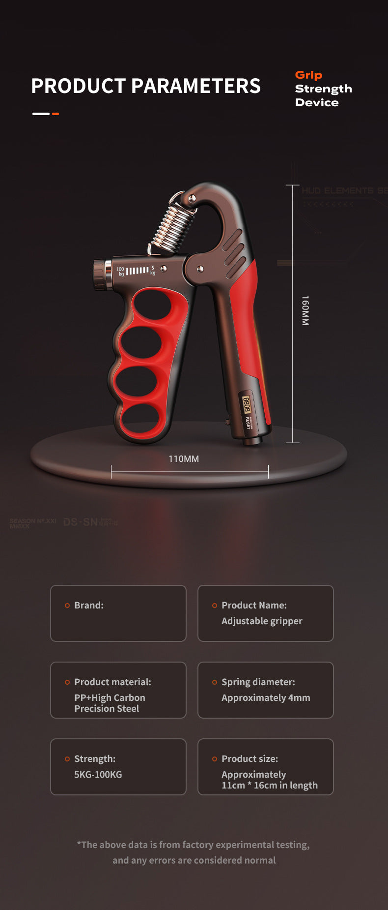 Electronic Grip Strengthener Side View