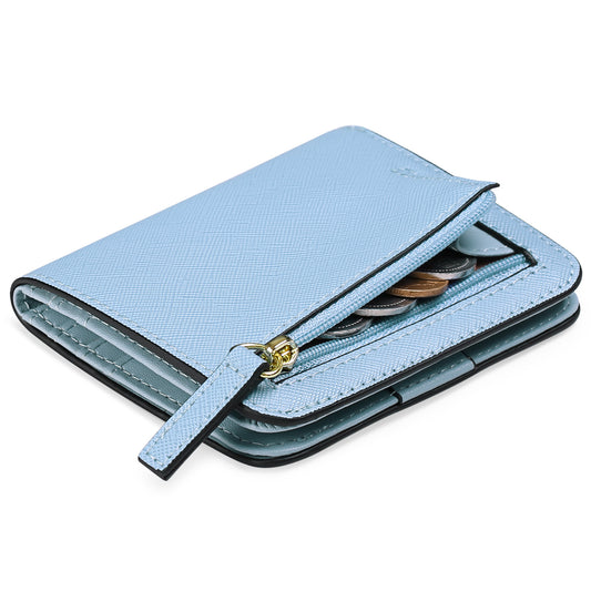 Women's slim wallet in starry black