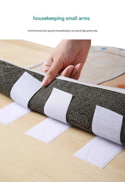 adhesive velcro strips in white