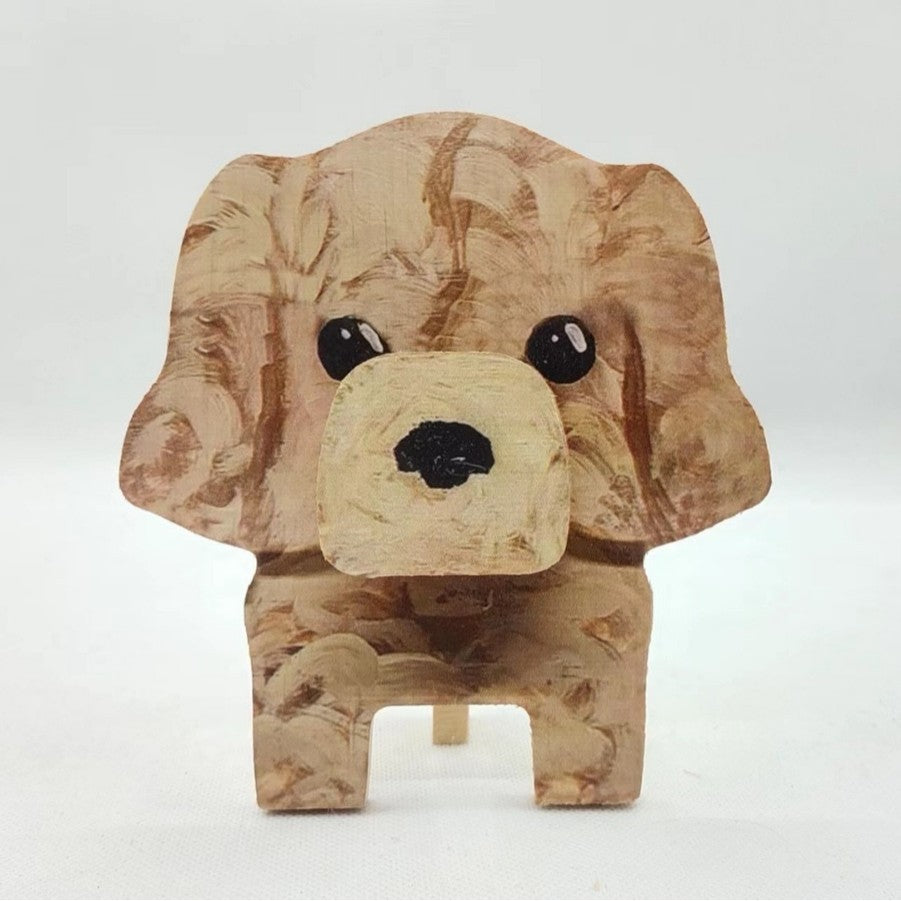 Wooden animal eyeglasses holder unique desk organizer