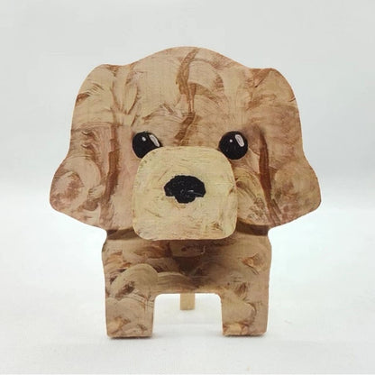 Wooden animal eyeglasses holder unique desk organizer