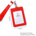 Red - Vertical Card Holder with Hand Strap
