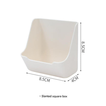Image of wall-mounted pegboard organizer with various compartments