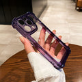 Acrylic-Four-corner anti-fall space shell [translucent purple]
