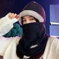 Thin Face Mask Hat Black