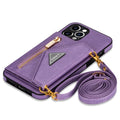 Side card holder + rope - purple