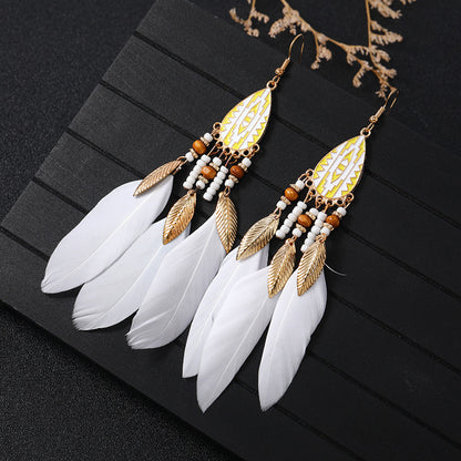 Colorful metal alloy earrings for travel