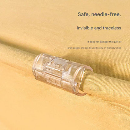 Non-slip bed sheet fastener usage on mattress image