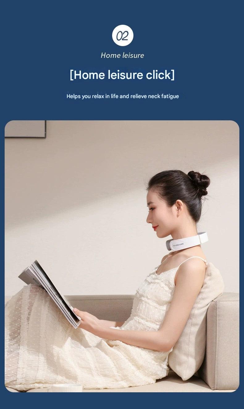 Neck massager with controls