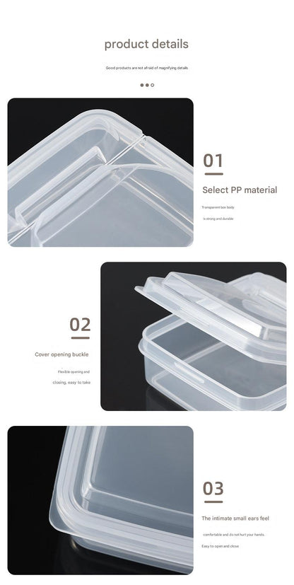 Transparent food storage box image 2
