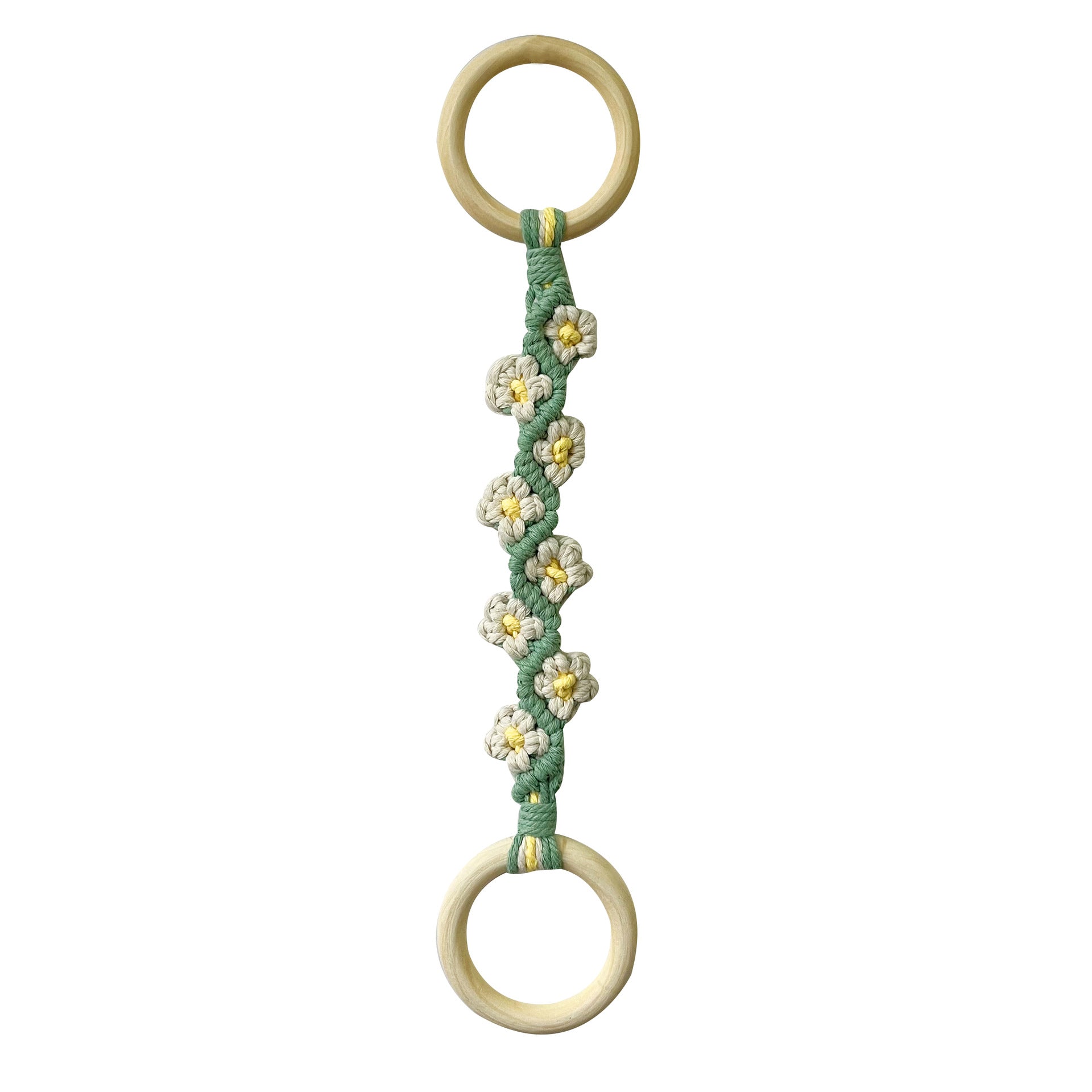 Handcrafted Daisy Cotton Rope Wall Decor Image 2