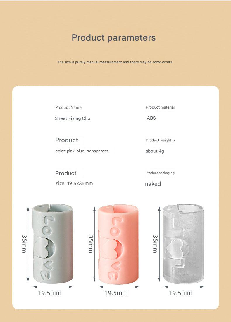 Non-slip bed sheet fastener usage on mattress image