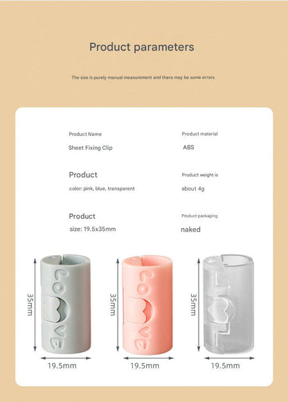 Non-slip bed sheet fastener usage on mattress image