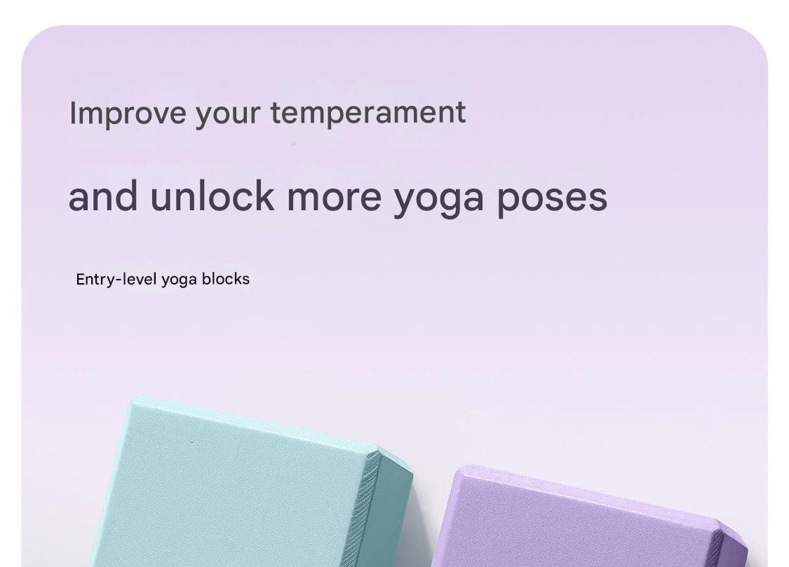 High-density yoga brick in Cherry Blossom Pink