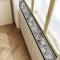 Vintage Black Floral Tile