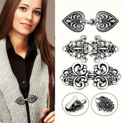 Stylish scarf clip in gold finish