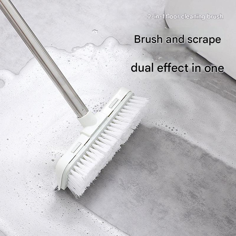 Close-up of hard bristles on cleaning brush