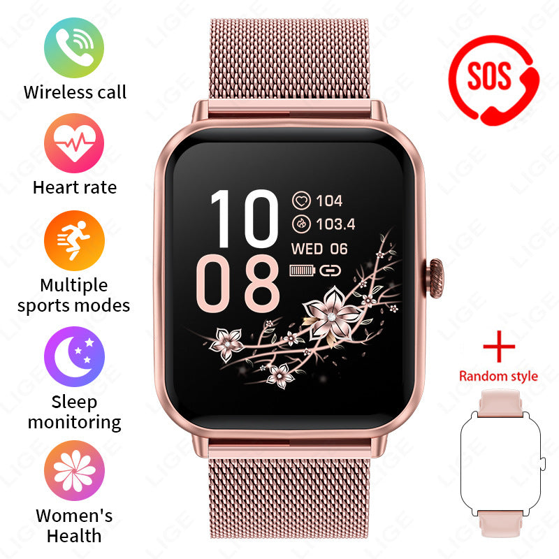 Waterproof smartwatch for fitness tracking