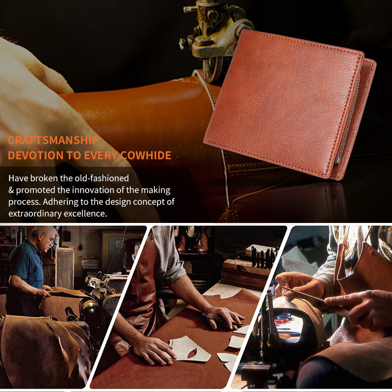 Men's RFID blocking wallet in black