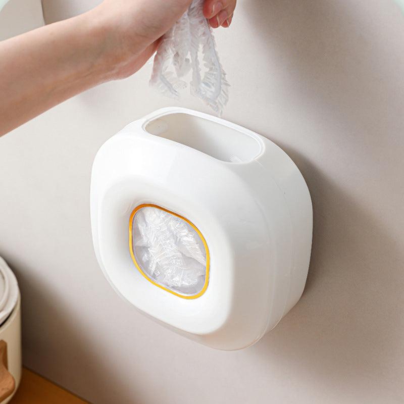Wall-mounted storage organizer for kitchen wraps