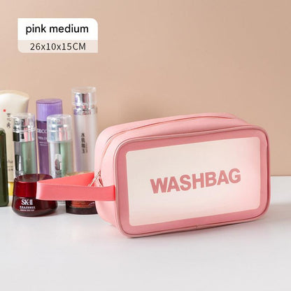 Portable PVC Makeup Organizer in Pink