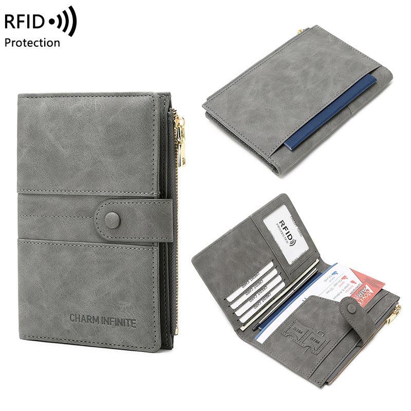 RFID passport holder in orange